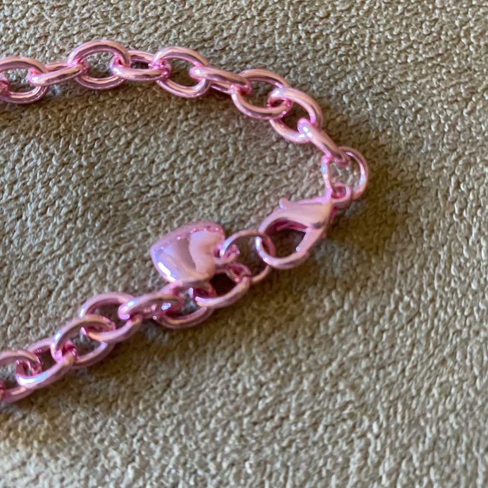 Pink locket bracelet - Picture 2 of 3